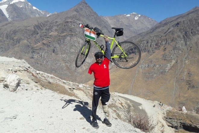 From wheelchair to cyclist and goes on trekking!