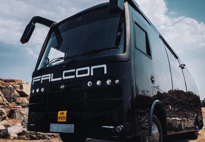 Allu Arjun buys a brand Falcon Vanity van