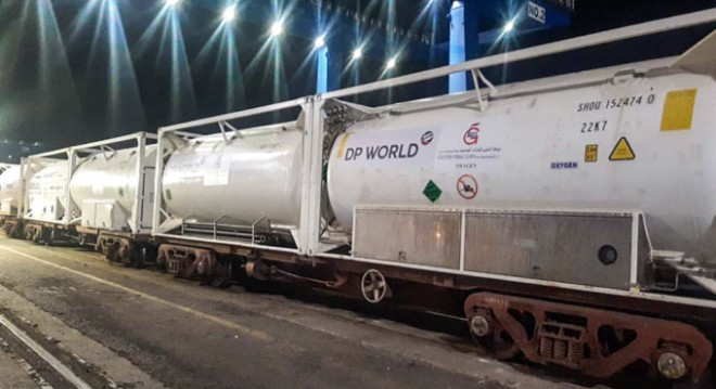 Hyderabad received second oxygen Express Train with 60 tonnes of LMO from Angul